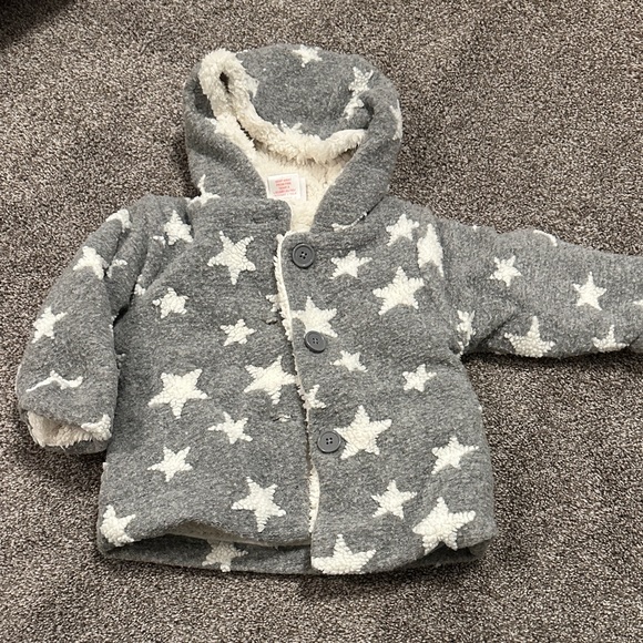 Gray Star Pattern Kids Jacket - Picture 1 of 2
